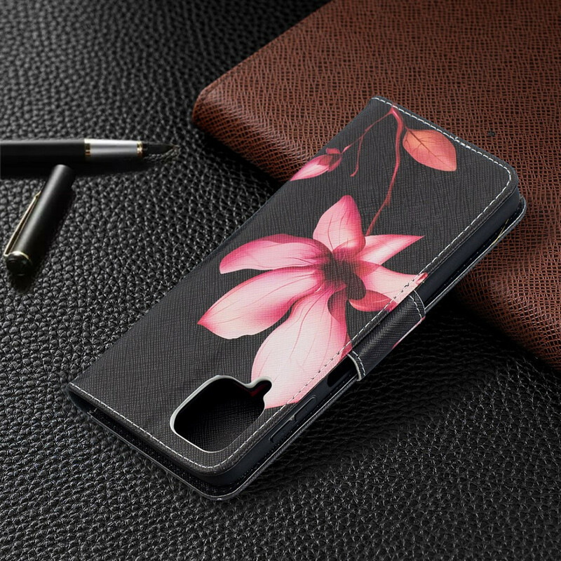 Case Samsung Galaxy A12 Flower Pink