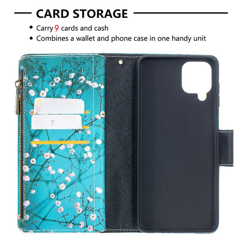 Case Samsung Galaxy A12 Zipped Pocket Tree Case Samsung Galaxy A12 Zipped Pocket Tree
