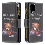 Samsung Galaxy A12 Case Zipped Pocket Bear