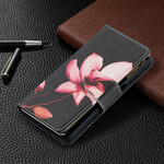 Case Samsung Galaxy A12 Zipped Pocket Flower