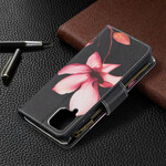 Case Samsung Galaxy A12 Zipped Pocket Flower