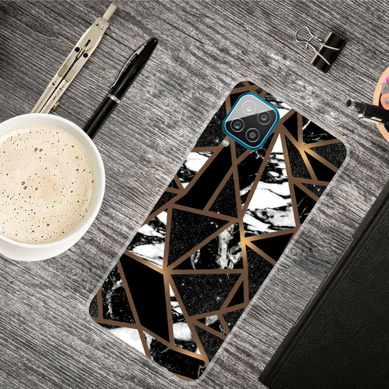 Samsung Galaxy A12 Geometric Marble Case