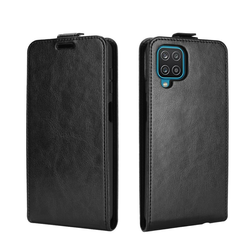 Case Samsung Galaxy A12 Vertical Flap Leather Effect