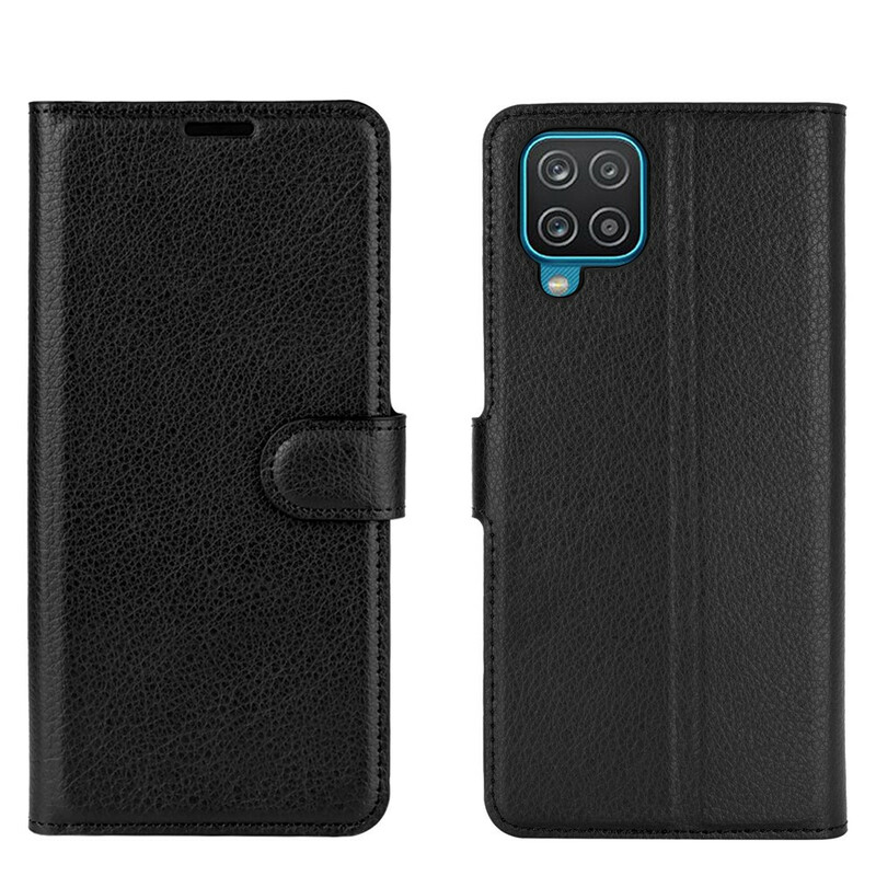 Case Samsung Galaxy A12 Leatherette Classic Lychee