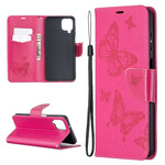 Case Samsung Galaxy A12 Butterflies in Flight with Strap