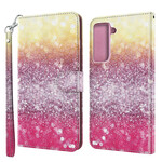 Samsung Galaxy S21 5G Magenta Glitter Case