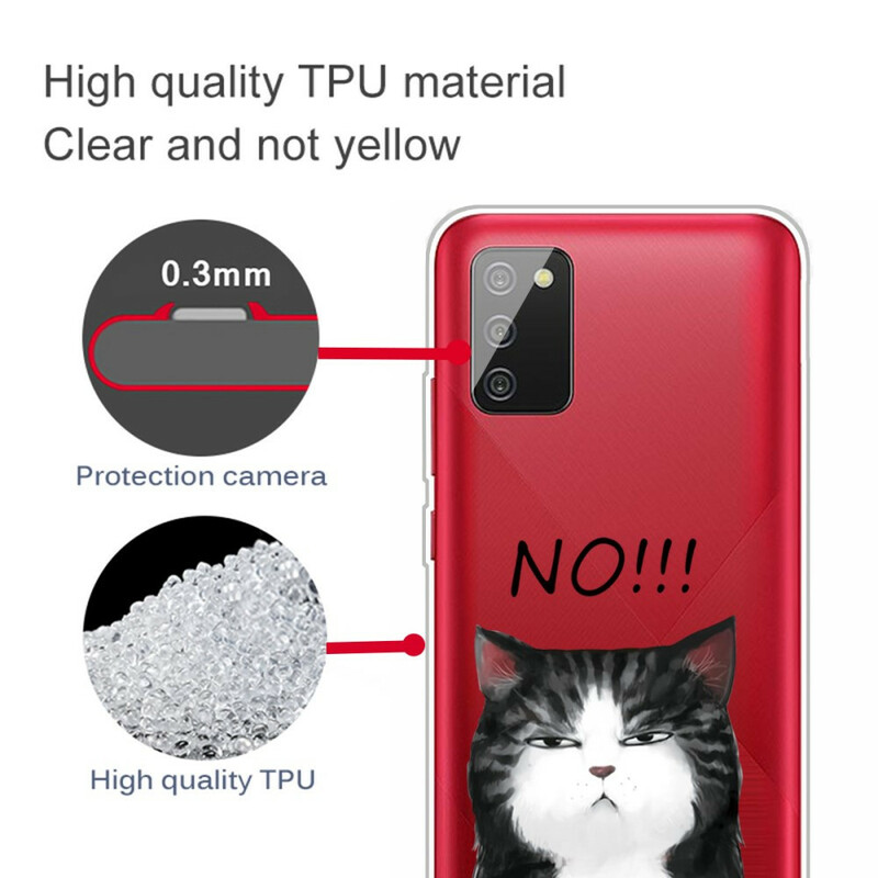 Case Samsung Galaxy A02s The Cat That Says No