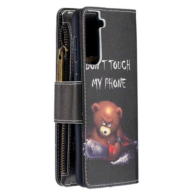 Samsung Galaxy S21 5G Zipped Pocket Bear Case