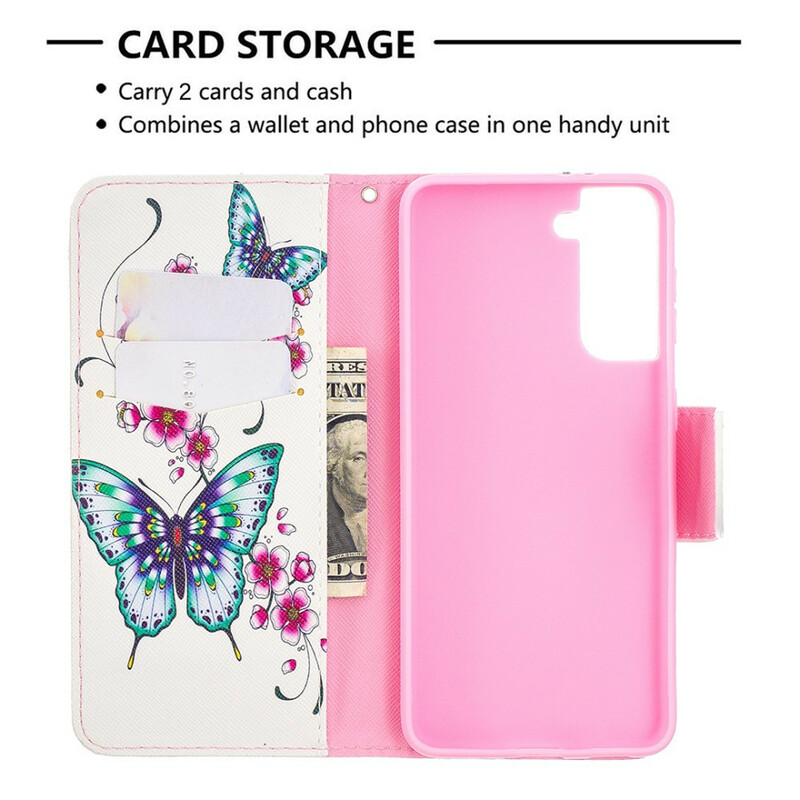 Case Samsung Galaxy S21 5G Wonderful Butterflies