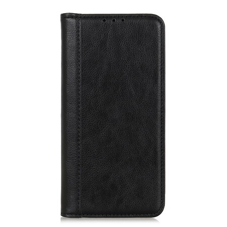 Flip Cover Samsung Galaxy A02s Cuir Lychee Fendu Couleur