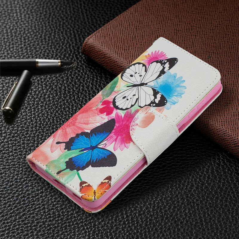 Samsung Galaxy S21 5G Case Painted Butterflies and Flowers