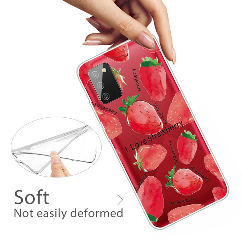 Case Samsung Galaxy A02s Fraises / i Love Strawberry