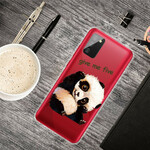 Case Samsung Galaxy A02s Transparent Panda Give Me Five