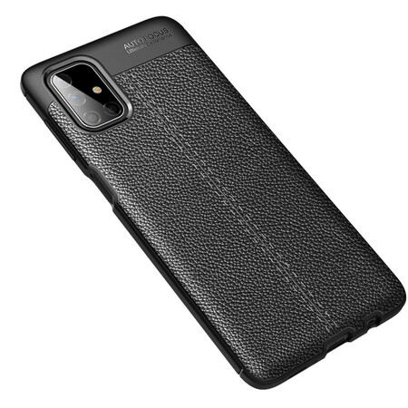 Samsung Galaxy M51 Leather Case Lychee Effect Double Line