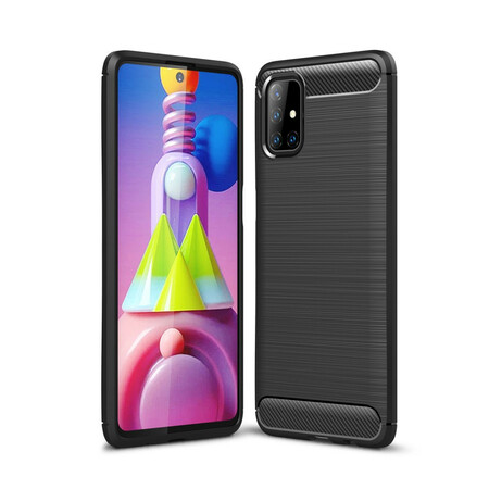 Samsung Galaxy M51 Brushed Carbon Fiber Case