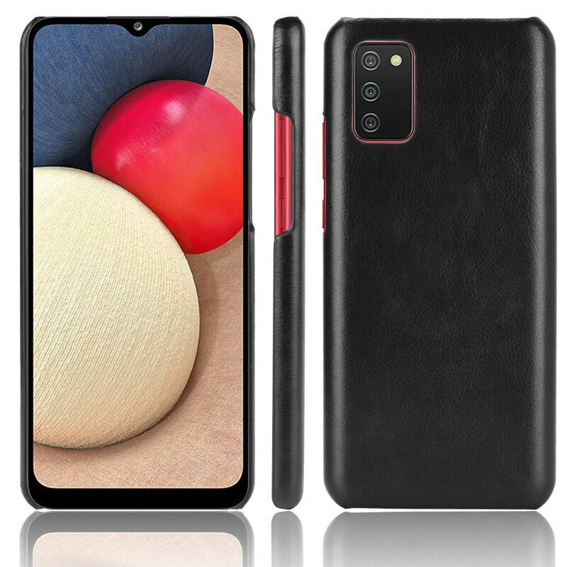 Samsung Galaxy A02s Leather Effect Case Lychee