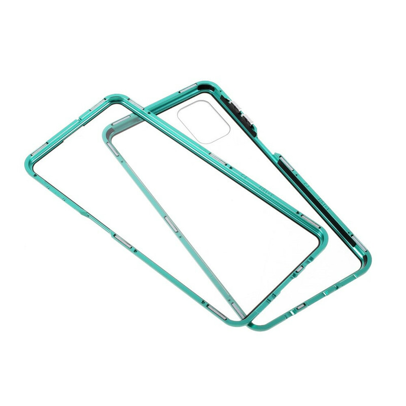 Samsung Galaxy M51 Metal and Tempered Glass Case