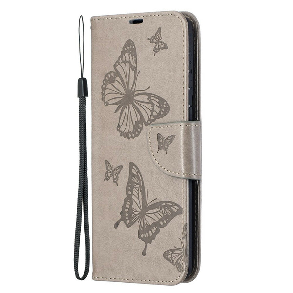 Samsung Galaxy S21 Plus 5G Case Butterflies and Oblique Flap