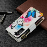 Samsung Galaxy S21 Plus 5G Zipped Pocket Butterflies Case