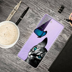 Case Samsung Galaxy S21 Plus 5G Cat and Butterfly