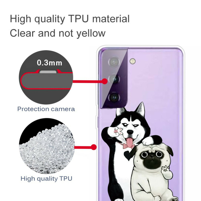 Case Samsung Galaxy S21 5G Funny Dogs - Dealy Case Samsung Galaxy S21 5G Funny Dogs - Dealy