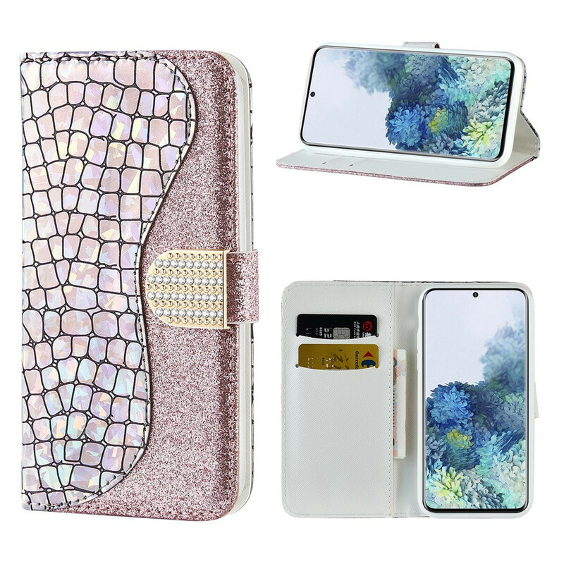 Housings Samsung Galaxy S21 Plus 5G Croco Diamants