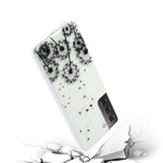 Samsung Galaxy S21 Plus 5G Clear Case Black Dandelion