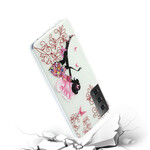 Samsung Galaxy S21 Plus 5G Transparent Flowery Fairy Case