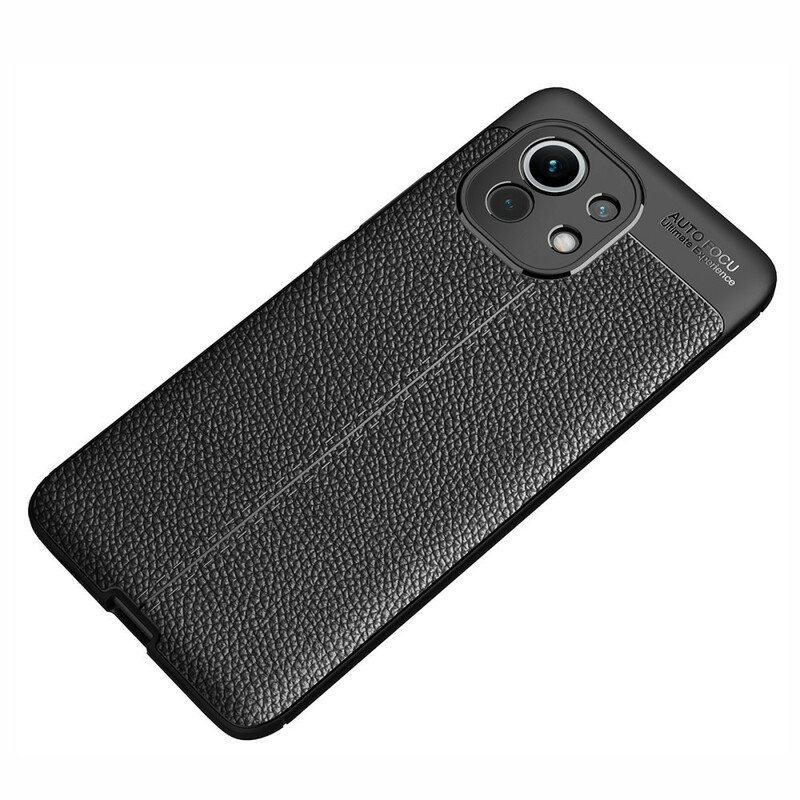 Xiaomi Mi 11 Leather Effect Case Lychee Double Line