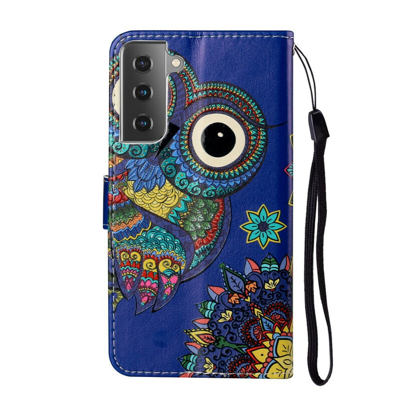 Samsung Galaxy S21 Plus 5G Owl Case in Mandala