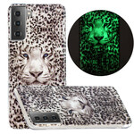 Case Samsung Galaxy S21 5G Leopard Fluorescente