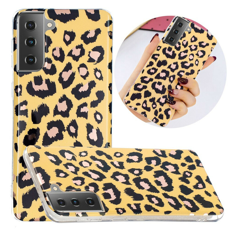 Samsung Galaxy S21 5G Marble Leopard Style Case