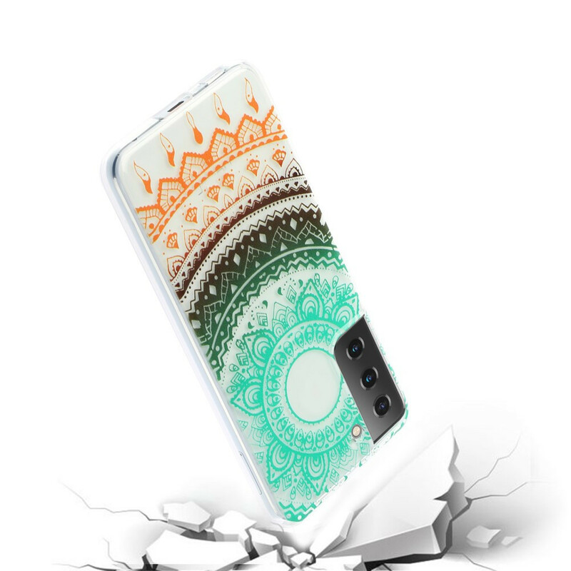 Samsung Galaxy S21 5G Clear Case Mandala Flower