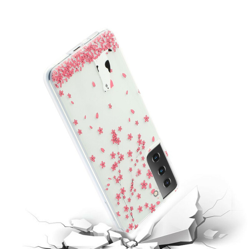Case Samsung Galaxy S21 5G Petals and Cat