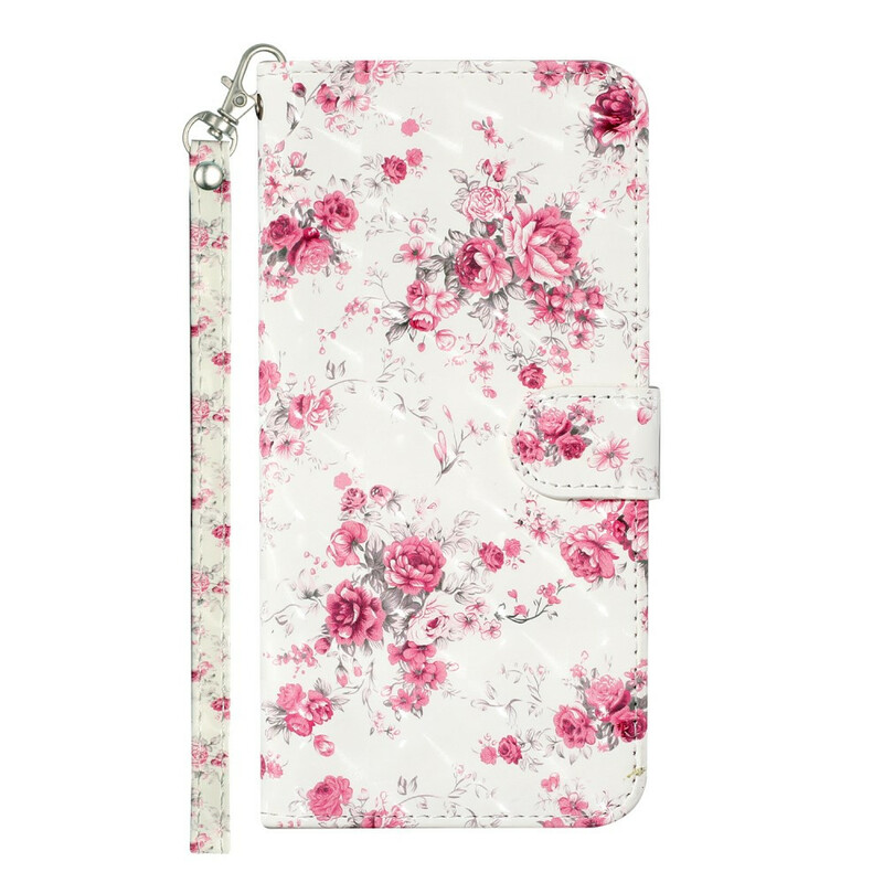 Case Samsung Galaxy S21 5G Flowers Light Spots with Strap