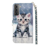 Samsung Galaxy S21 5G Kitten Light Lanyard Case