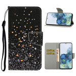 Samsung Galaxy S21 Plus 5G Star and Glitter Case with Strap