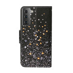 Samsung Galaxy S21 Plus 5G Star and Glitter Case with Strap