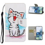 Samsung Galaxy S21 Plus 5G Kitten Strap Color Case