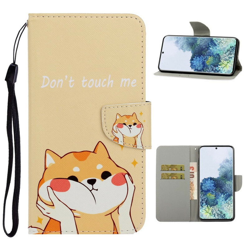 Case Samsung Galaxy S21 Plus 5G Cat Don't Touch Me with Lanyard