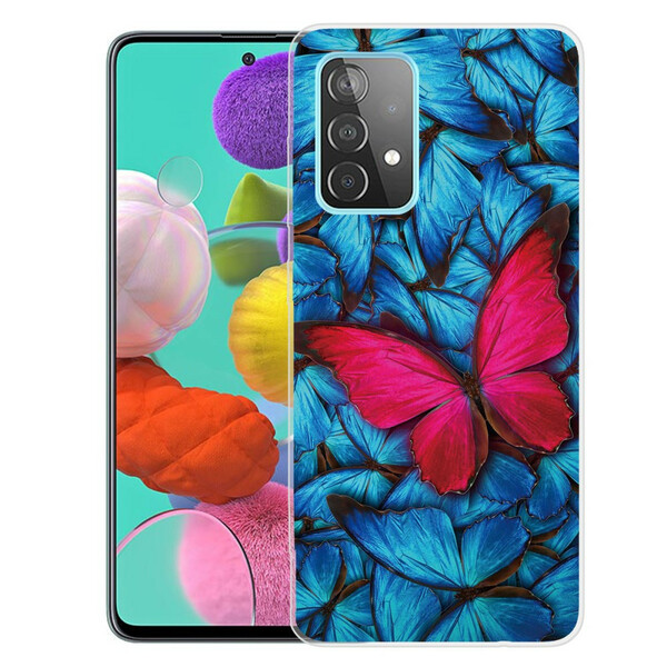 Case Samsung Galaxy A72 4G / A72 5G Flexible Butterflies