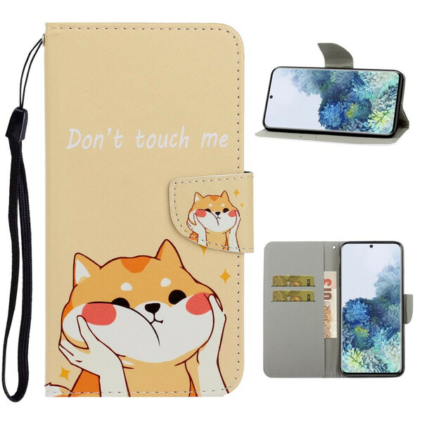 Case Samsung Galaxy S21 5G Cat Don't Touch Me with Lanyard