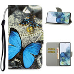 Case Samsung Galaxy S21 5G Variations Butterflies with Strap