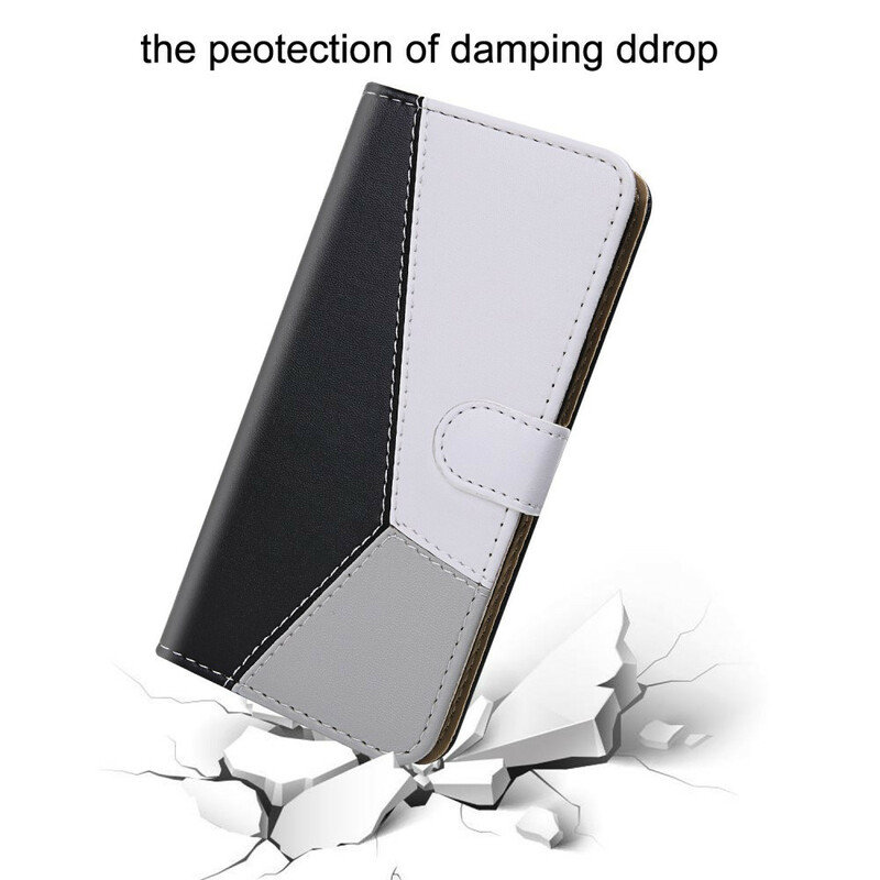 Case Samsung Galaxy S21 5G Leather Effect Tricolor