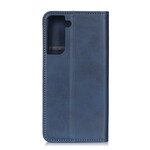 Flip Cover Samsung Galaxy S21 Plus 5G Cuir Fendu Vintage