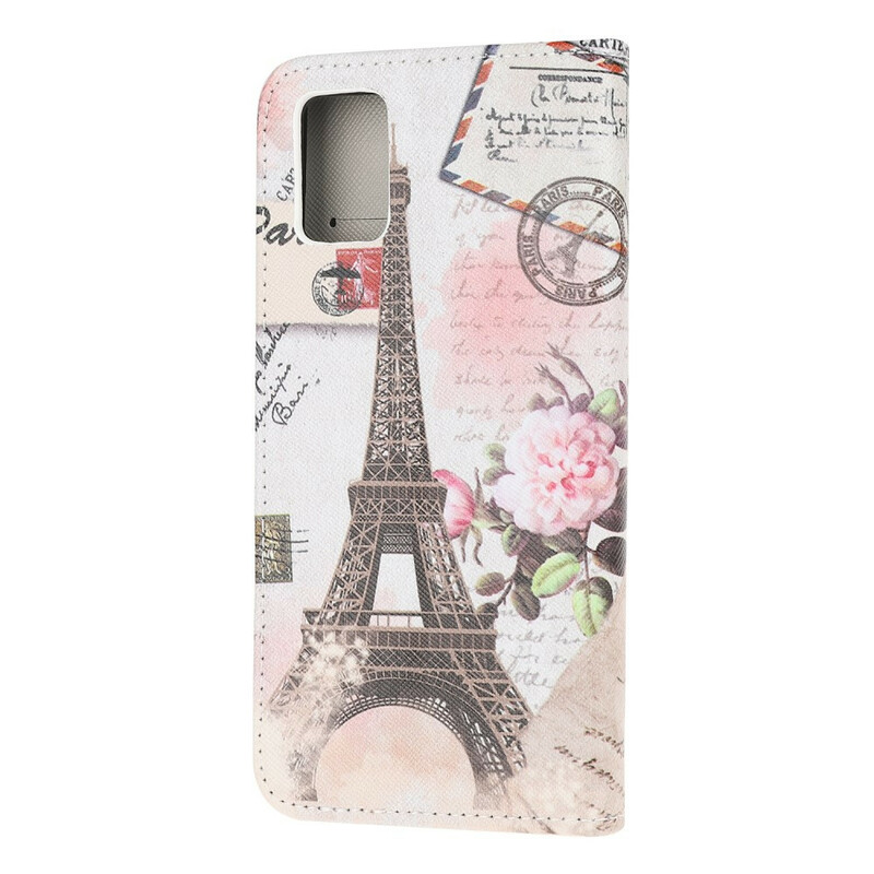 Cover Samsung Galaxy A52 5G Tour Eiffel Rétro
