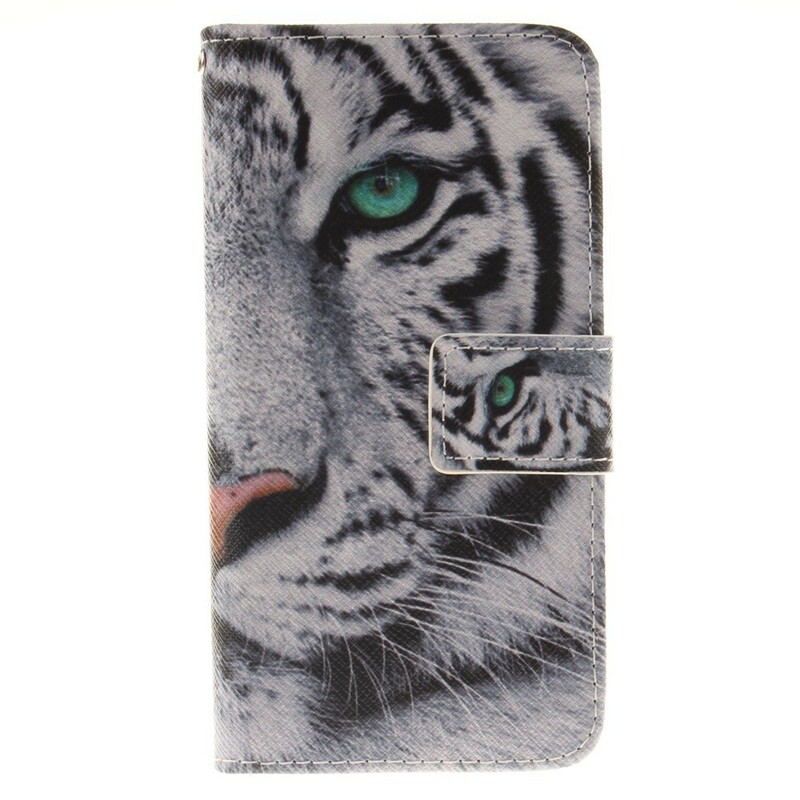 Cover iPhone 7 Tiger Blanc