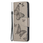 Case Samsung Galaxy S21 5G Butterflies in Flight with Strap