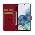 Cover Samsung Galaxy S21 5G Hibou Mandala et Breloque