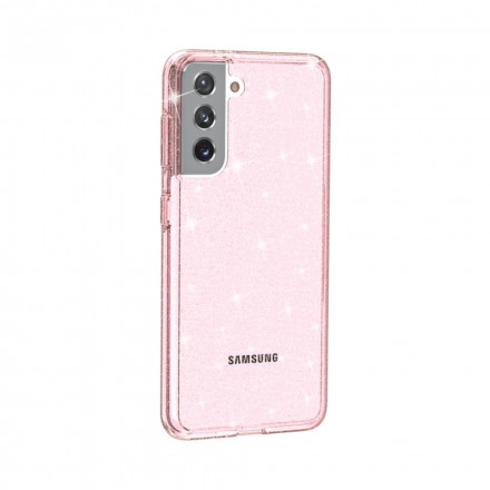 Samsung Galaxy S21 5G Cover Transparent Glitter